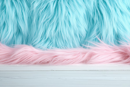 Soft and fluffy pastel colored fur backgroundの素材