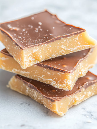 Delicious homemade caramel squaresの素材