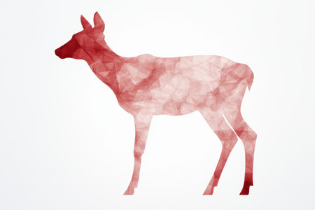 Geometric deer silhouetteの素材