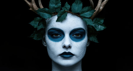 Mystical forest spirit portraitの素材