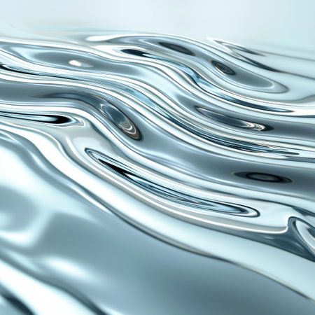 Flowing liquid metal abstract backgroundの素材