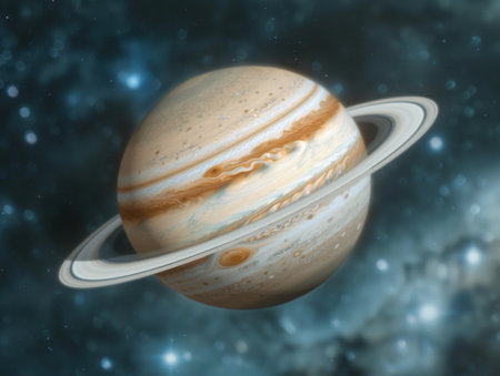 Stunning image of jupiter planet in spaceの素材