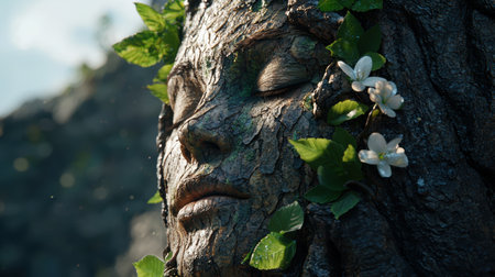 Face in the treeの素材