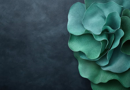 Closeup of vibrant green succulent plant leavesの素材