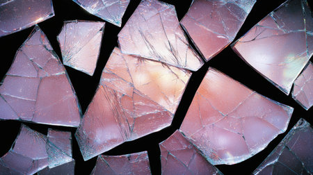 Shattered glass abstract backgroundの素材