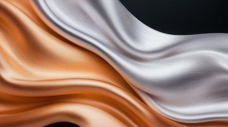 Flowing fabric in warm and cool tonesの素材