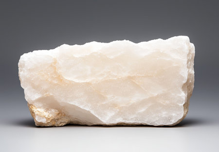 large white quartz crystal rock formationの素材