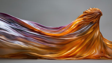 Vibrant abstract fluid artの素材