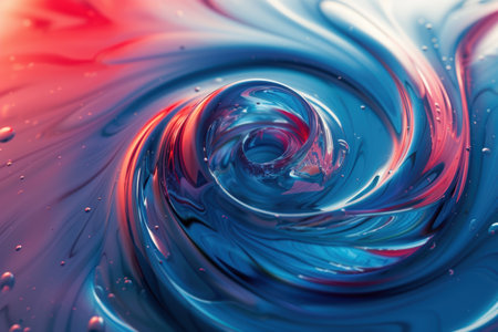 Vibrant abstract swirl of colorsの素材