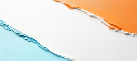 Abstract paint strokes on a white backgroundの素材
