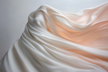 Flowing fabric in soft colorsの素材