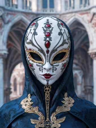 Mysterious Venetian carnival maskの素材