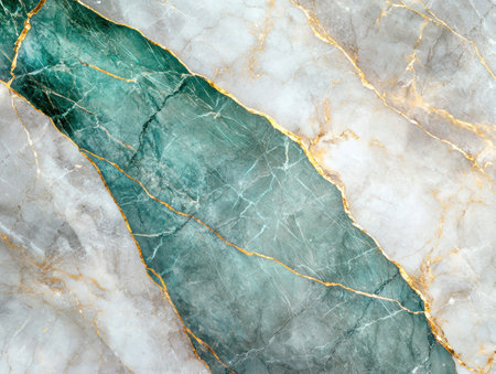Luxurious green and gold marble texture backgroundの素材