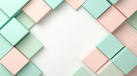 abstract geometric background with pastel colorsの素材