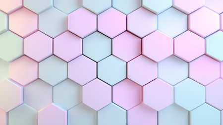 abstract geometric hexagon pattern backgroundの素材