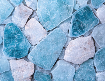 Stunning blue and white natural stone backgroundの素材