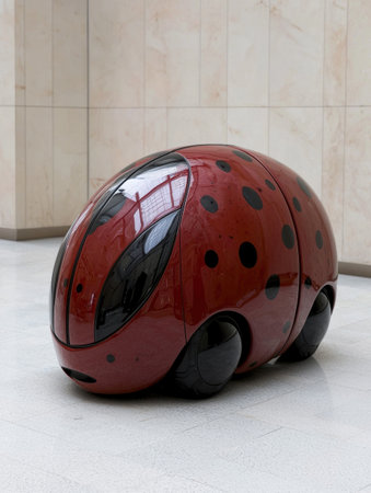Whimsical ladybug-inspired vehicleの素材
