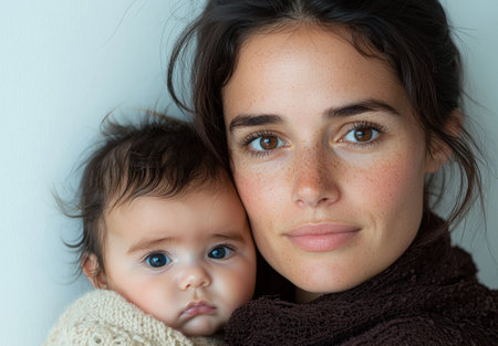 mother and child portraitの素材