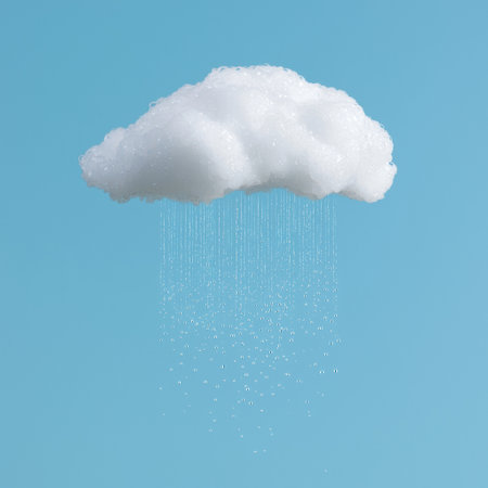 Realistic cloud with rain dropsの素材