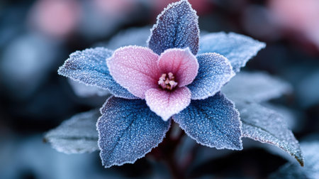 Frozen flower with delicate petalsの素材