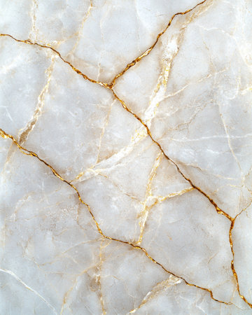 Elegant marble texture with golden veinsの素材