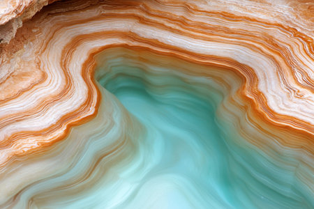 Vibrant mineral cave with swirling patternsの素材