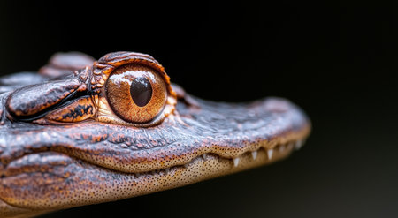 Extreme close-up of a reptile eyeの素材