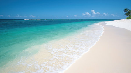 Breathtaking tropical beach with crystal clear turquoise watersの素材