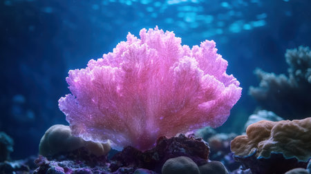 Vibrant underwater coral reef sceneの素材