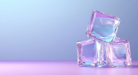 Vibrant Translucent Ice Cubesの素材