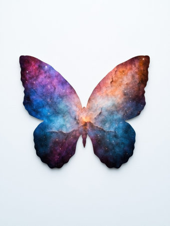 Cosmic butterfly galaxy wingsの素材