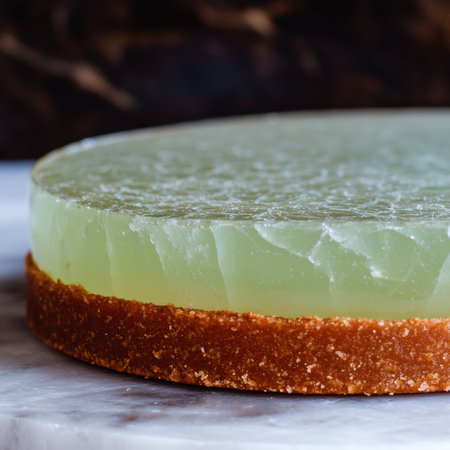 Delicious lime cheesecake dessertの素材