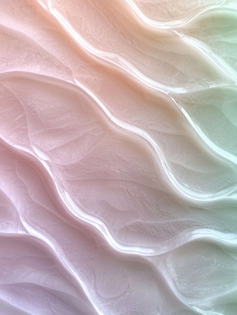Soft pastel abstract background with flowing shapesの素材