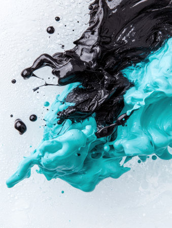 Vibrant abstract paint swirlsの素材