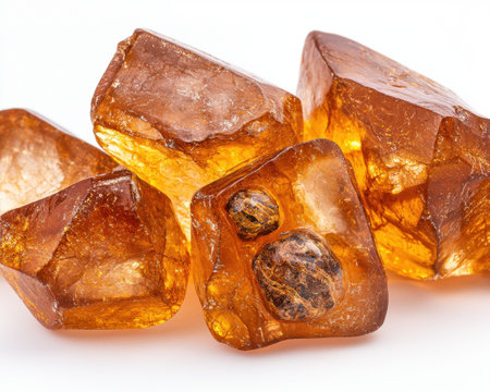 Amber crystals natural gemstoneの素材