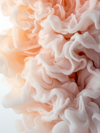 Soft and delicate peach colored flower petalsの素材