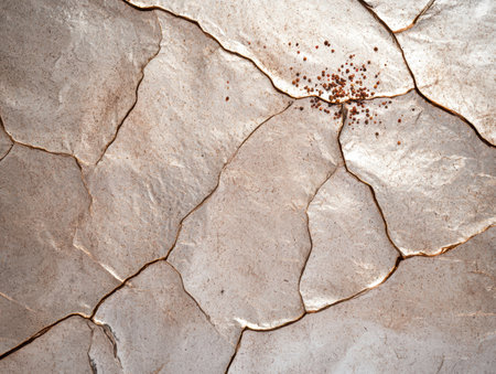 Cracked and weathered stone surface textureの素材