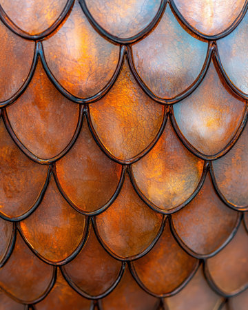 Intricate glass pattern with warm tonesの素材