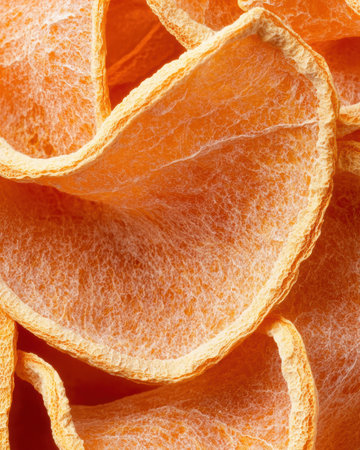 Vibrant orange citrus fruit slicesの素材