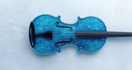 Snowy blue violinの素材