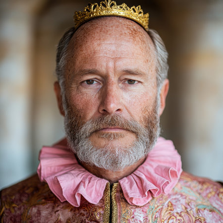 Regal portrait of a distinguished older gentlemanの素材