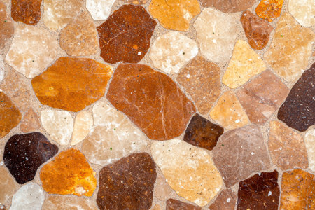 Colorful natural stone tiles or pebblesの素材