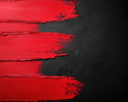 abstract red and black paint strokes backgroundの素材