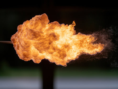 Dramatic burst of flamesの素材