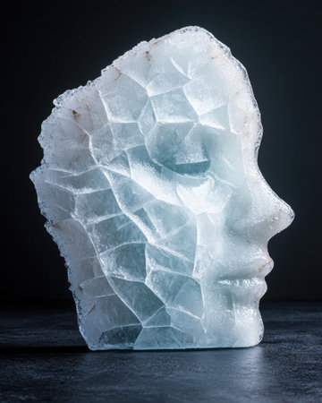 Translucent crystal quartz rock formationの素材