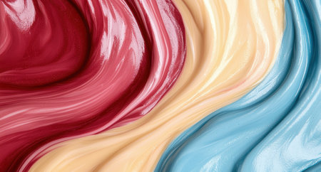 Vibrant abstract paint strokesの素材