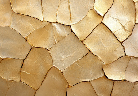 golden cracked stone texture backgroundの素材