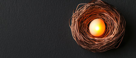 Nest with golden eggの素材