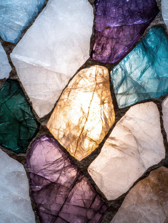 Colorful Gemstones and Crystalsの素材