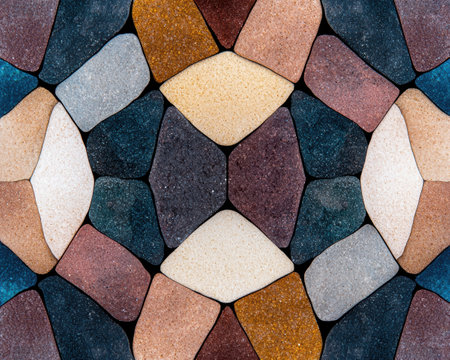 Colorful abstract mosaic pattern backgroundの素材
